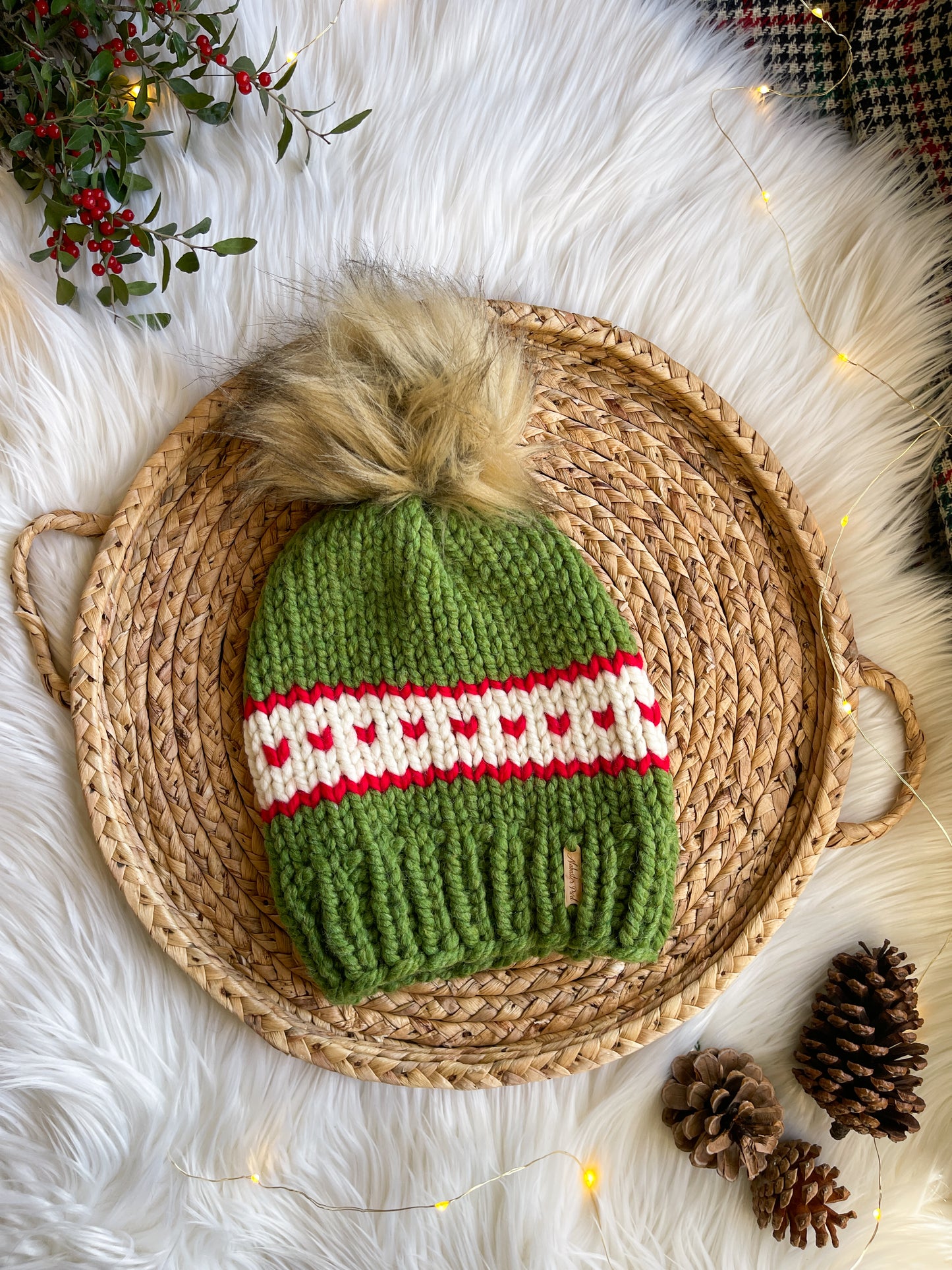 Christmas Sweater Beanie - Pick Your Pom