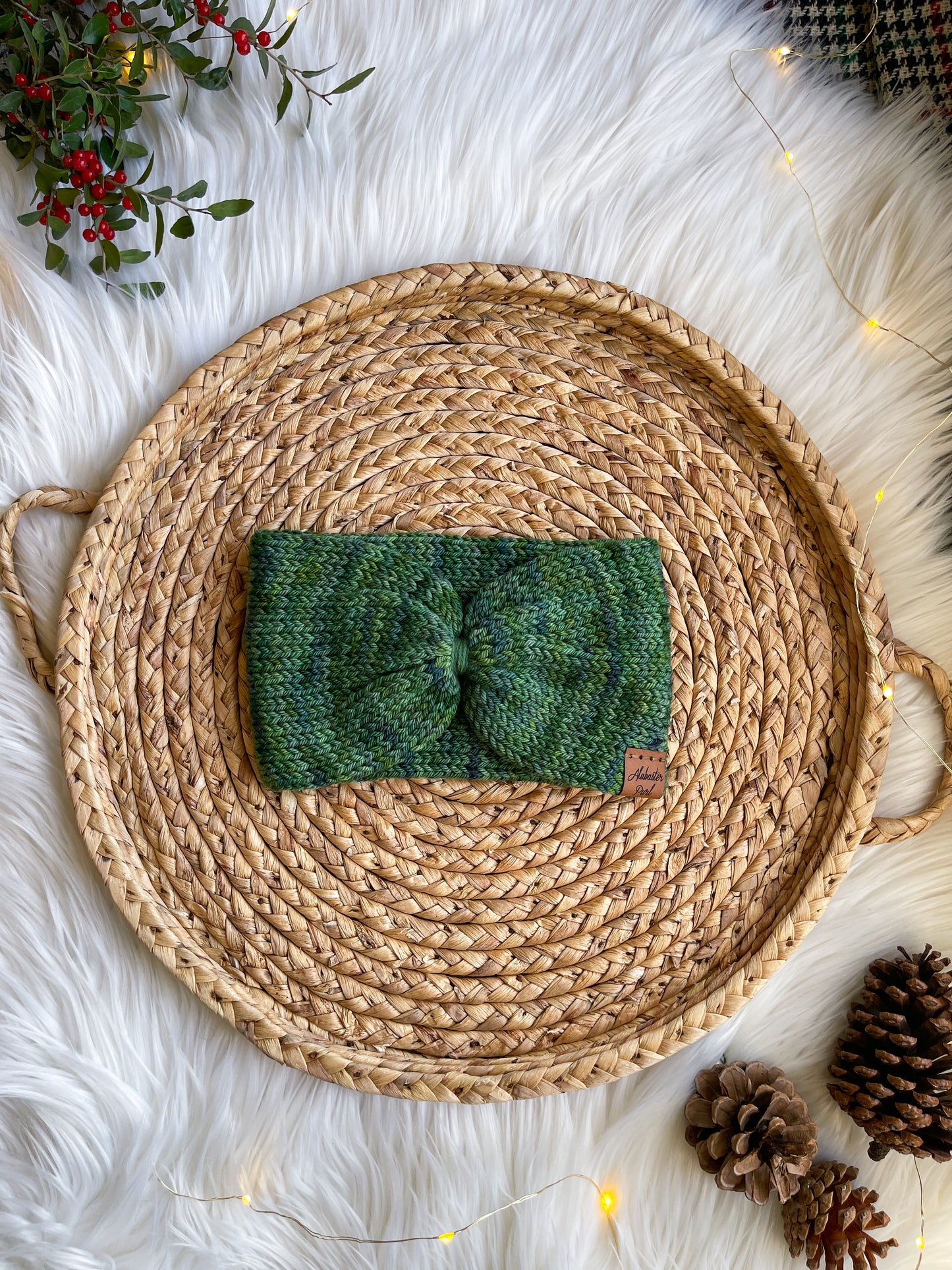 Southwest Cinch Headband // Rainforest - Merino Wool