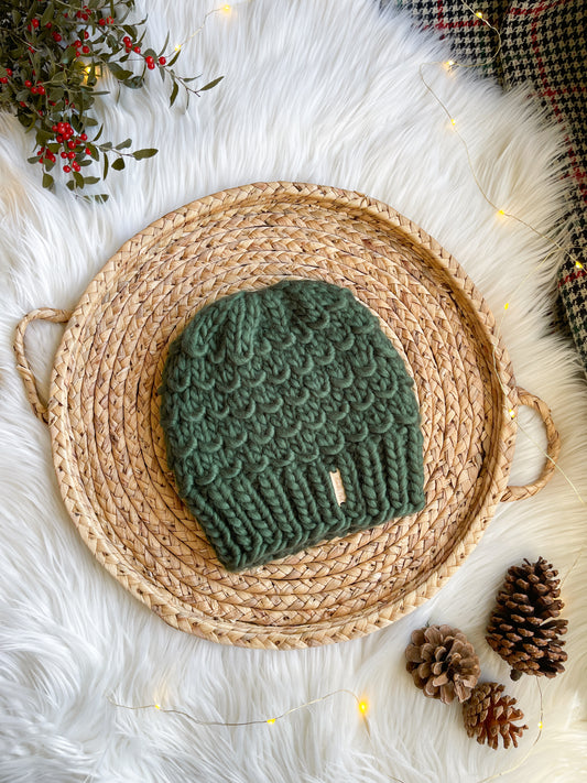 Bamboo Beanie // Evergreen - Pick your pom