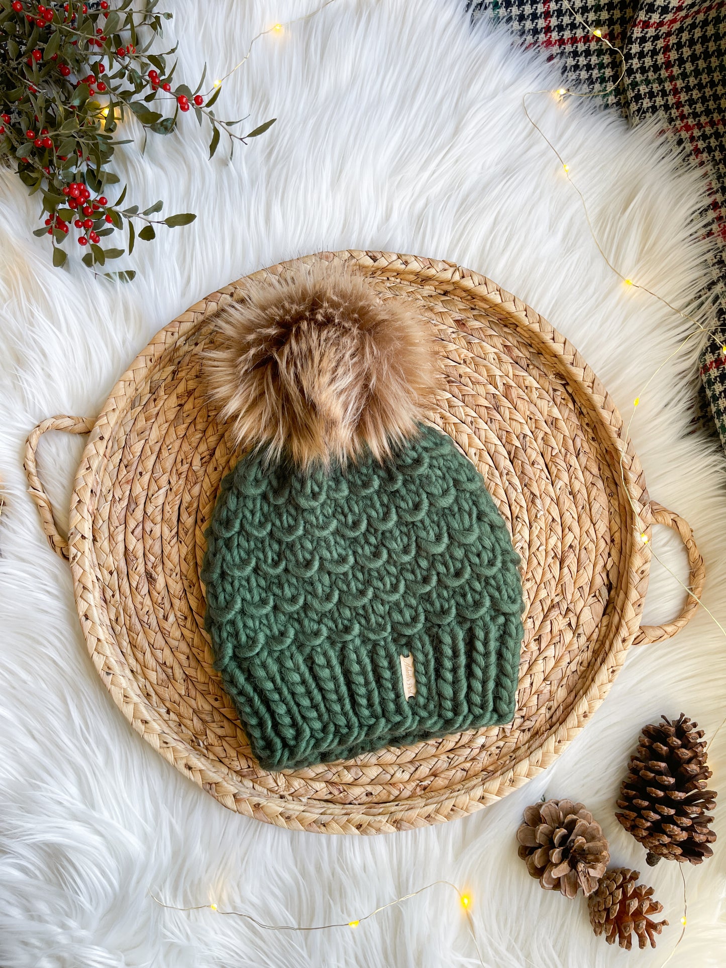 Bamboo Beanie // Evergreen - Pick your pom