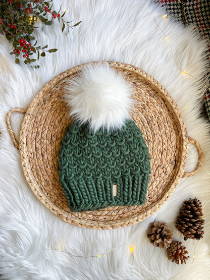 Bamboo Beanie // Evergreen - Pick your pom