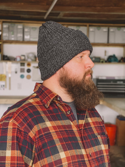 Charlie Beanie // Charcoal Tweed
