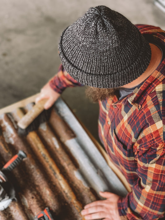 Charlie Beanie // Charcoal Tweed