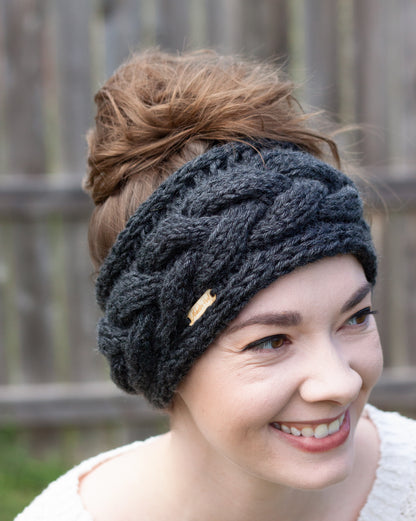 KNITTING PATTERN: Braided Cable Headband (Bulky) // Advanced Beginner Pattern // Headband Knitting Pattern // Ear Warmer Knitting Pattern