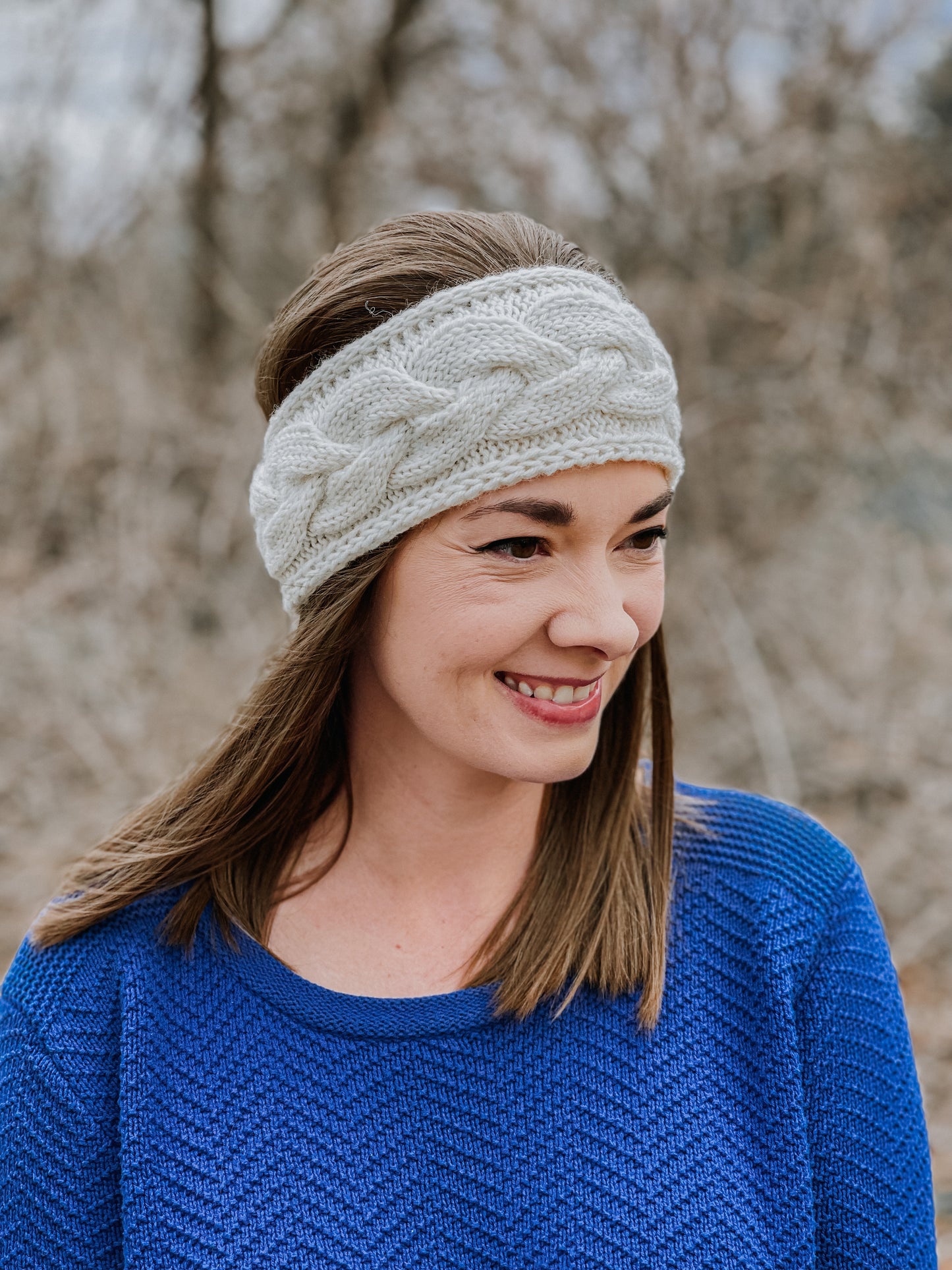 KNITTING PATTERN: Braided Cable Headband (Worsted) // Advanced Beginner Pattern // Headband Knitting Pattern // Cable Knit