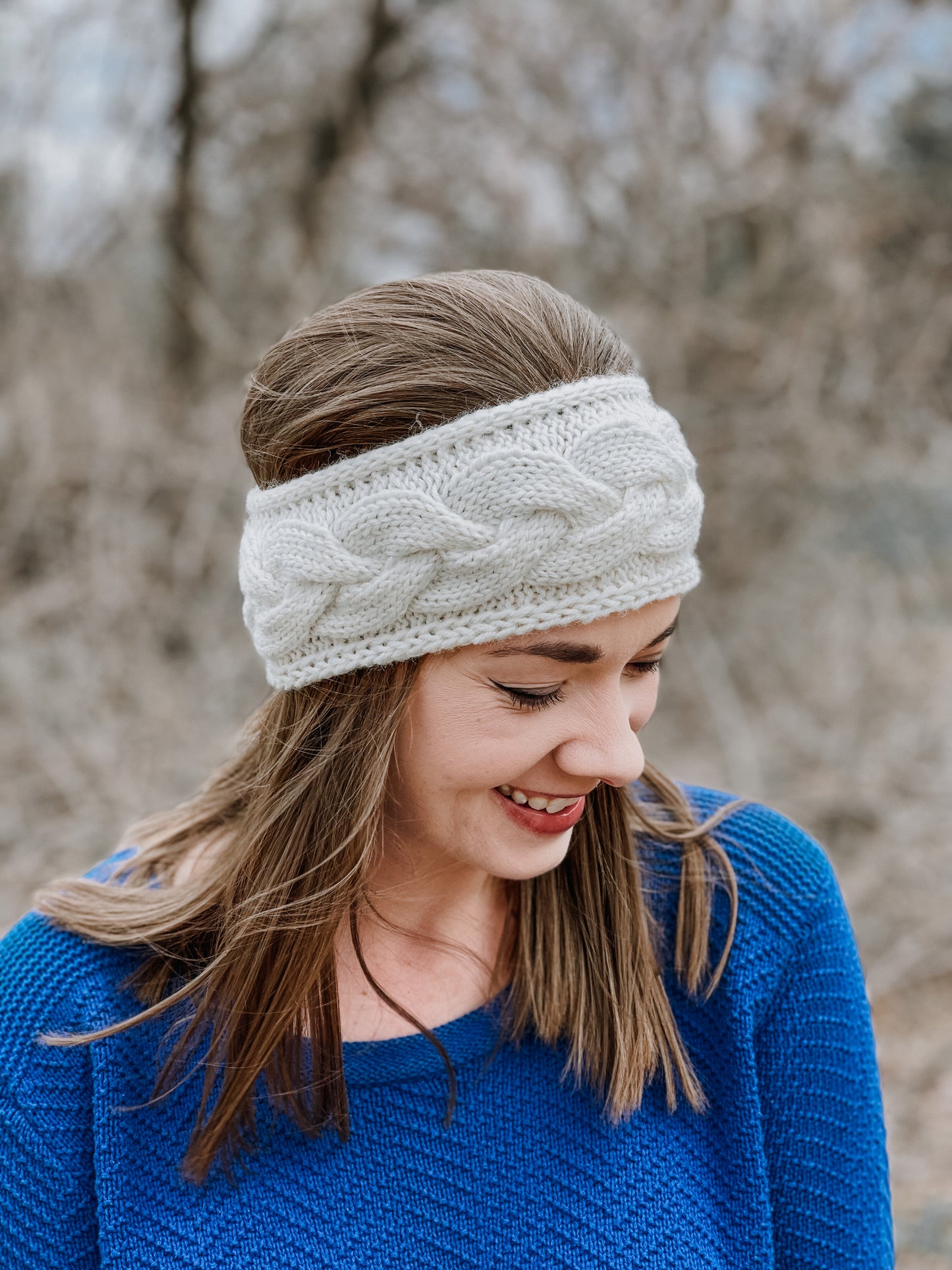 KNITTING PATTERN: Braided Cable Headband (Worsted) // Advanced Beginner Pattern // Headband Knitting Pattern // Cable Knit