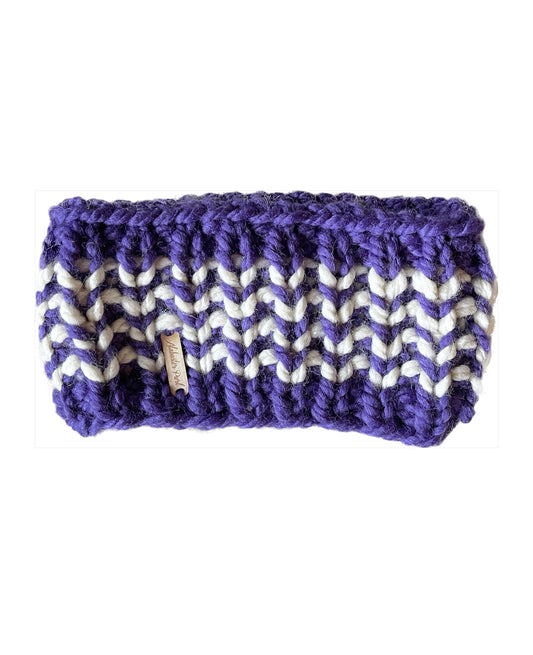 Riverbend Headband // TCU: Purple and Cream