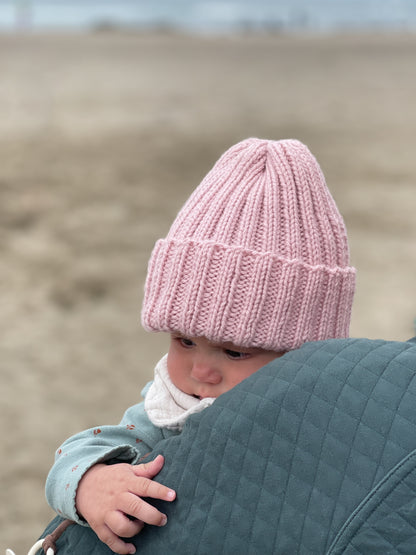 KNITTING PATTERN: Taylor Beanie // Stretchy Hat Knitting Pattern // One Size Fits All Hat //Baby Hat