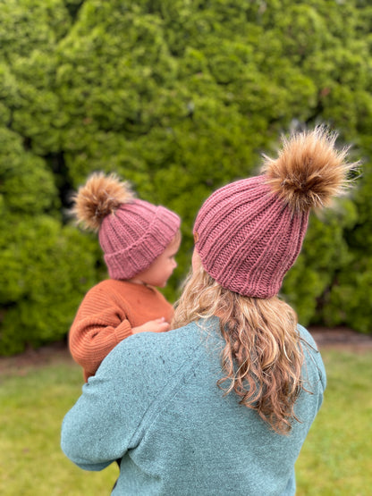 KNITTING PATTERN: Taylor Beanie (Bulky) // Stretchy Hat Knitting Pattern // One Size Fits All Beanie // Baby Hat