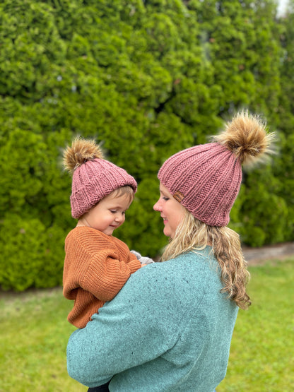 KNITTING PATTERN BUNDLE: Taylor Beanie Bundle - Worsted & Bulky Weights // Stretchy Knitting Hat Pattern // Baby Hats // Baby Shower Gifts