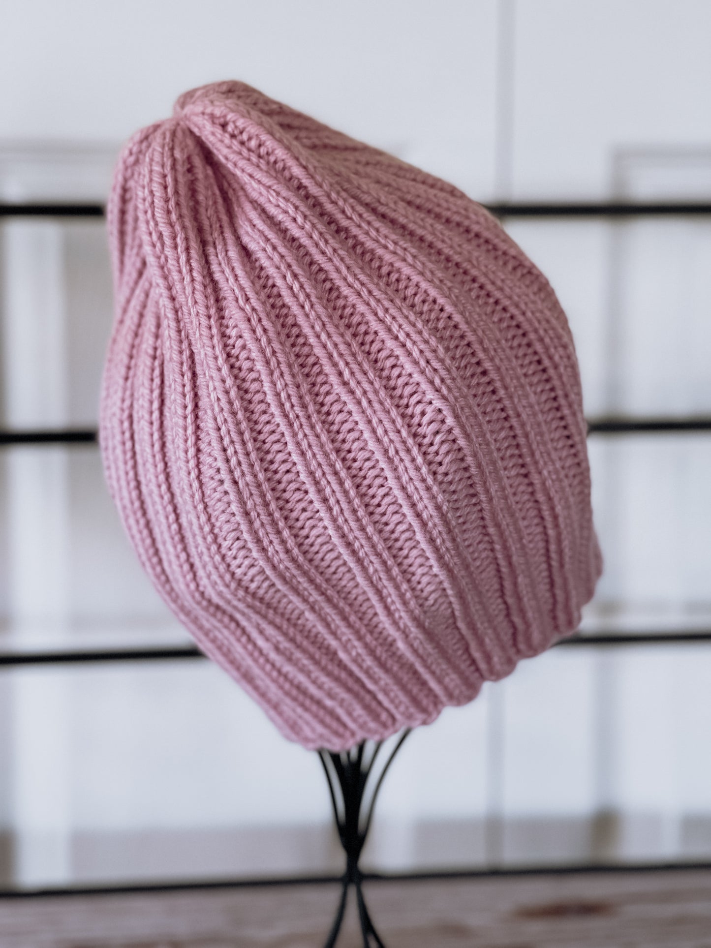 KNITTING PATTERN: Taylor Beanie // Stretchy Hat Knitting Pattern // One Size Fits All Hat //Baby Hat