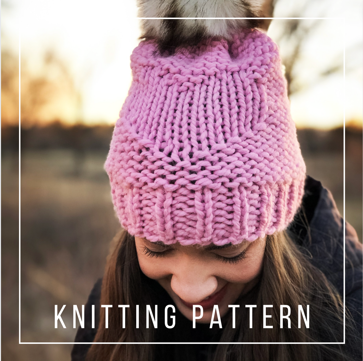 KNITTING PATTERN: Sweet & Simple Beanie // Valentine's Day // Beginner Knitter // Reversible Pattern // Heart Hat // Heart Beanie