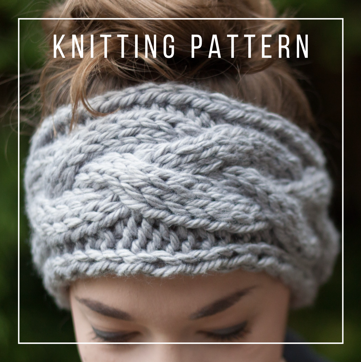 KNITTING PATTERN: Braided Cable Headband // Chunky Knit // // Earwarmer Knitting Pattern // Beginner Knitter // Quick Knit Pattern // DIY