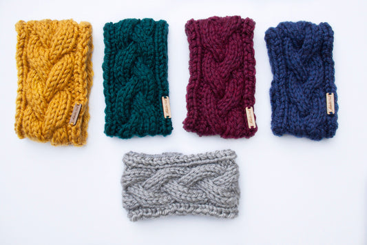 MADE TO ORDER: Braided Cable Headband // Pick your color - Wool Free